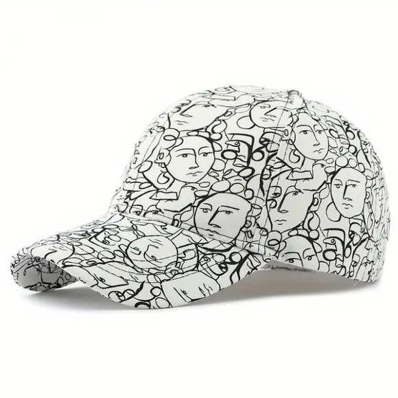 Abstract Grafitti Baseball Cap Hat - Picture 1 of 8